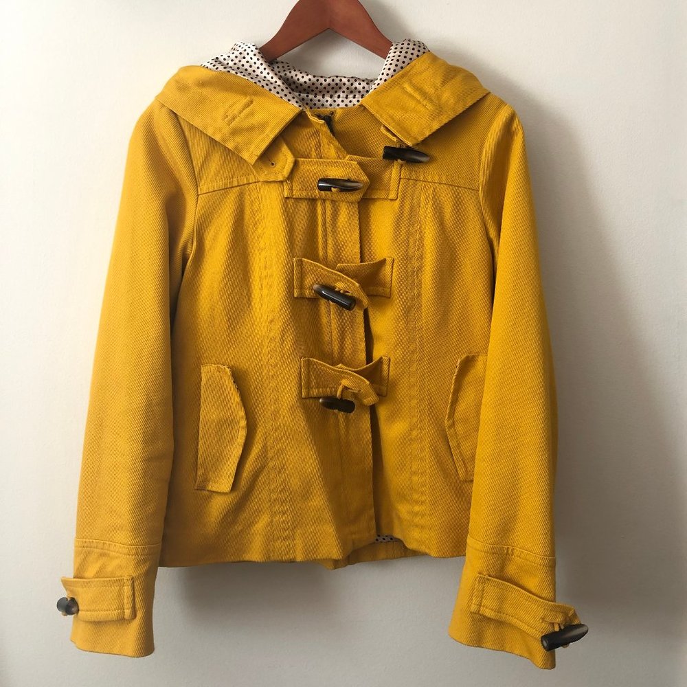 Banana Republic Factory Jacket with Polka Dot Trim
